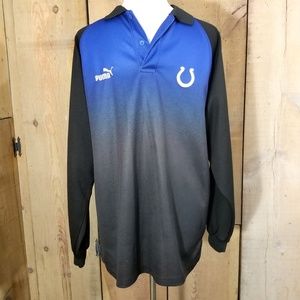 NFL Colts by Puma Shirt Ombre Size Medium